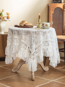 Túi Vải Bàn Tròn Hình Chữ Nhật Phong Cách Pháp Cổ Điển Thanh Lịch Nghệ Thuật Túi Vải Bàn Trà Túi Vải Bàn Ăn Túi Vải Bàn Tròn