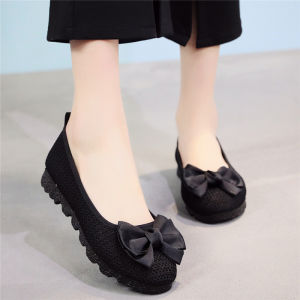 Summer Black Cut-out Mother Pregnant Women Old Beijing Cloth Shoes