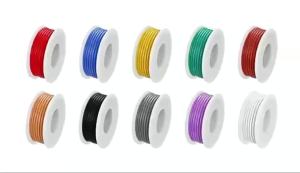UL1007 5 Colors Mix Kit Wire PVC Insulation Tinned Copper Cable Stranded Electrical Line 30/28/26/24/22/20/18/16 AWG PCB Wire