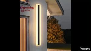 Đèn gắn tường ngoài trời 60cm treo tường ốp tường trang trí trong nhà cầu thang Led 3 màu 15W VNT225 Ngọc Thắng