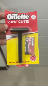 Gillette Rubie Click Body Shaving 1 Razor with FREE Blade