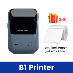 Niimbot B1 Printer Thermal Bluetooth Wireless Mini Mobile Label Sticker Maker with 10 Rolls Official White Label Paper Roll B21