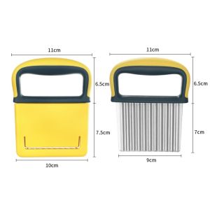 Bộ Dụng Cụ Nhà Bếp Bằng Thép Không Gỉ 304 Đa Năng Dao Cắt Khoai Tây Sóng Dụng Cụ Cắt Rau Củ Quả Dụng Cụ Nấu Ăn Phổ Biến