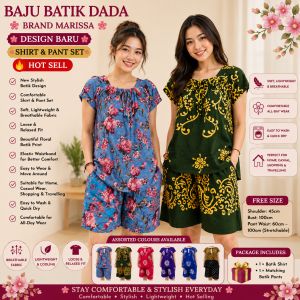 Baju Batik Hot Pant Dada Design Baru Shirt & Pant Hot Sell