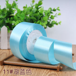 25 Yards 15mm Satin Ribbons Christmas Wedding Party Decoration Birthday Halloween Gift Wrapping DIY Ribbons White Red Blue Green