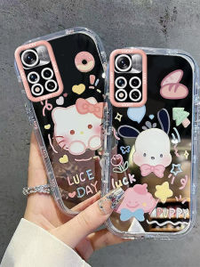 Adorable Large Face Kitty Cat Mirror Surface Protection Case for Redmi Note11 Note11Pro Note11TPro Note11SE Cute Pachat Dog