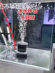 Aquarium Fish Tank Filter Suction Toilet For Poop Stool Manure Collector With Bio-Sponges And Media Balls Increasing