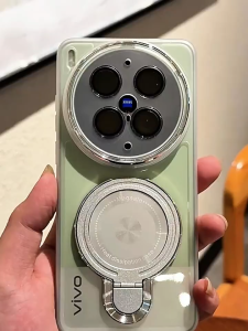 Vivo X300 X200 Pro 5G Case Vivo X300 X200 5G Clear Transparent Shockproof Phone Case With Ring Holder Bracket Camera Protector Lens Cover soft Jelly Case