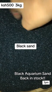 1kg Black Lava River Sand for Aquarium Aquascape Aquasacaping Aquarium Accessories