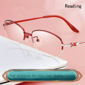 New Half Frame Anti Blue Light Womens Presbyopia Glasses With Hanging Silk Fashion Presbyopia Glasses Reading Glasses 2237