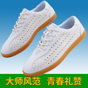 Feng Qing Yang Tai Chi Shoes Cowhide Leather Breathable High End Brand Sports Shoes for Men And Women Summer New Style