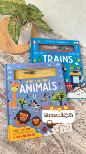 Buku Painting Ajaib pakai kuas + air aja! Reusable (bisa berulang kali) - Magic Water Painting Book