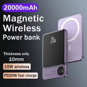 20000mAh Power Bank Magnetic Wireless 22.5w Ultra Super Fast Charging Powerbank For Iphone 15 Samsung Huawei Xiaomi