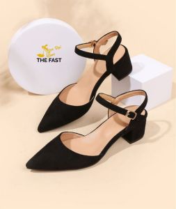 Giày sabo gót 5cm mũi búp bê xinh đẹp NĐ198