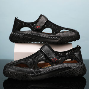 SHIYAN | Breathable Mens Loafer Sandals Hollow Toed