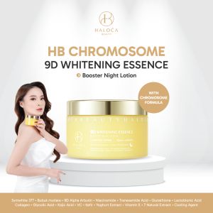 [ EXTRA SALE HALOCA ] HALOCA BEAUTY NIGHT LOTION CROMOSOM 9D WHITENING ESSENCE BOOSTER BODY LOTION AMPUH MEMUTIHKAN 10 X LEBIH CEPAT KULIT YANG BANDEL