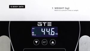 ChildrenandFashion-Body Fat scale Smart Digital Scale 12-in-1 Bluetooth Body Weight Scale ICD display