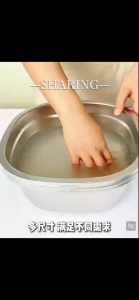 HTF 2in1 Stainless Steel Colander Bowl Set Salad Mixing Bowl for Beans Rice Vegetable 4600ml