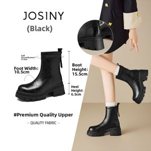 Josiny | Fleece Thick Sole Boots Black 2026