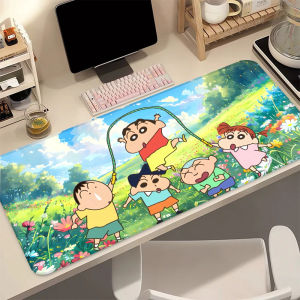 Bandai | Anime Cartoon Mouse Pad C-Crayon Shin-chans Mouse Pad Peripherals Computer HD Gamers Locking Edge Non-slip Keyboard PC Desk Mat