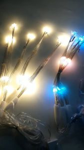 Bộ 5 chùm đèn led pháo hoa 3 tầng 30cm dùng trang trí ngoài trời