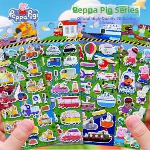 Peppa Pig | Waterproof Cartoon Stickers for Kids Transportation Reward Decorations