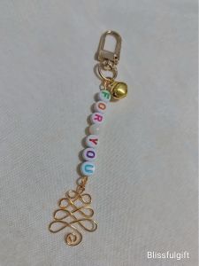 SG Handmade Customised Name Reindeer Gingerbread Man Christmas Tree Bag Charm Personalised Keychain Christmas Gift