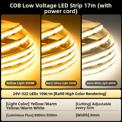Philips | COB 24V Low Voltage Self-Adhesive LED Strip Light
