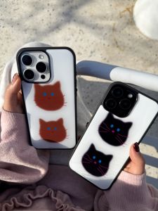 Adorable Couples Cartoon Phone Case Ins Style Cute Protectiv Resin Anti-Fall for Apple Iphone 17 pro Max 16 15 14 Soft Cute Protective Cover