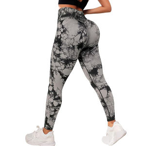 2024 ใหม่Tie Dye Gymกางเกงขายาวผู้หญิงฟิตเนสPush Up Casualกีฬากางเกงขายาวผู้หญิงวิ่งกลางแจ้ง