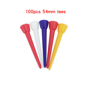 100 Pcs Golf Tees 4 Sizes Colorful Plastic Golf Ball Holder Accessories Flexible Golf Tee Custom Golf Ball Tee Drop Ship