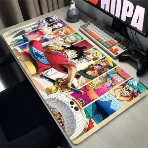 Bandai | Hot anime Mouse Pad one piece luffy Extended Mouse Pad Lock Edge Rubber Desk Mat Cool Carpet Gaming Accessories Gamer Mousepad