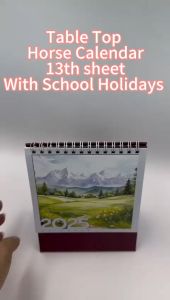 5" Table Top Horse Calendar 2026 Racing Horse Calendar 2026 Malaysia Public Holiday Calendar Desk Calendar 2026[READY STOCK]