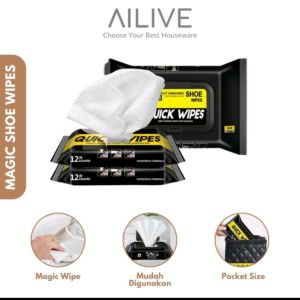 tishu pembersih tassepatu dll