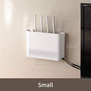 Wireless Router Storage Box Punch-free Wall-mounted Living Room Wall Rack for Wifi Storage Shelf