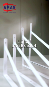 L Bracket White Coat Shelf Bracket Wall Shelf Shelving Wall Mount Rack Racking Support Iron L Sesiku L Dinding 20cm-30cm