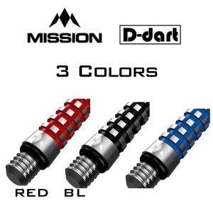 MISSION ALUMINIUM DART SHAFT - NATURAL ATOM 13 METAL ALUMINUM DARTS SHAFT/STEM 3Pcs/Pack
