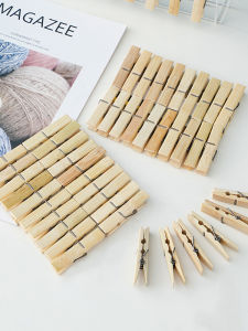 Strong Wind-Resistant Clothes Drying Clip Bamboo Clothespin