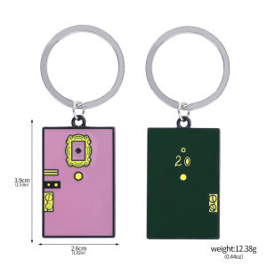 Friends TV Show Keychain Central Perk Coffee Time Photo Frame Pendant Necklace For Best Friend Car Backpack Keyring Jewelry Gift