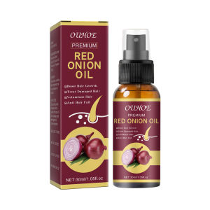 【Hot Sale】OUHOE Onion Hair Growth Essential Oil Strengthen Hair Roots Moisturizing Hair Growth Dense Hair Care Prevent Hair Loss Scalp Treatment Onion Hair Growth Essential Oil Strong Firm Hair Moisturizes Hair Hair Growth Improves Frizz And Dense Hair