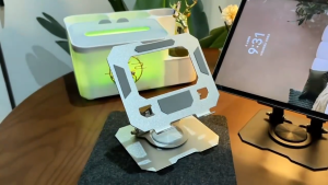 Tablet Stand 360° Rotation Adjustment with Height Adjustment Carbon Steel Stand with Heat Dissipation Holes