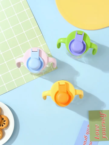 Kids Drinking Bottle 300ML Baby Cup with Straw Leak Proof Training Cup Anti Drop Dual Handles Portable Water Bottle