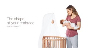 【 18-29.12 SALE 30%】Nôi Cũi mini cao cấp cho bé 0 - 6 tháng có thể mở rộng gỗ sồi nguyên khối có bánh xe xoay và khóa chống trượt - Stokke Sleepi Mini V3 - Nhiều màu