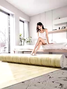 กระเบื้องยางปูพื้น LVT กันน้ำกันลื่น หนา 2.0 มม. ทนต่อคราบสกปรก หลากสี ไม่มีวันหมดอายุ สนับสนุนCOD
