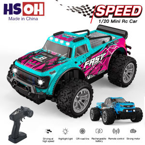 1:20 KF24/KF23 2.4G RC Car with LED Light 2WD Off-road Remote Control Climbing Truck Outdoor Toy Gift for Kids