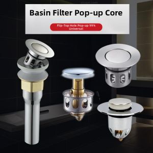 Spring Loaded Sink Drain 1 pc