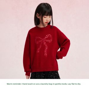 iplant | Winter New Red Childrens Knit Sweater