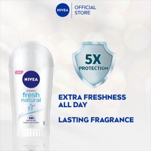 NIVEA Fresh Natural Deodorant Stick 50ml / Women / Antiperspirant / Ubat Ketiak