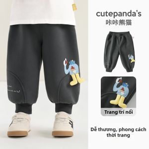 CUTEPANDAS | Quần jogger 3D hình hoạt hình cho trẻ em mùa xuân và thu