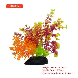 New  artificial aquarium decorative grass simulation plant fish tank DIY decoration simulation water grass combination